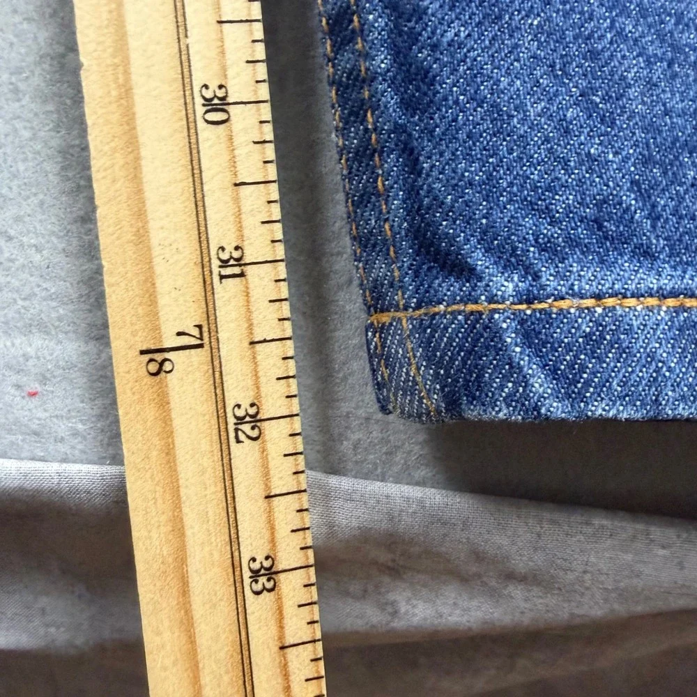 Vintage Levi's 550 Mens 44x32 Blue Relaxed Fit Tapered Leg Orange Tab Jeans 1996